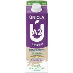 Leche semidesnatada sin lactosa brik 1 l - Unicla