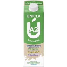 A2 leche semidesnatada brik 1 l - Unicla