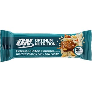 On barrita de proteínas sabor cacahuete y caramelo salado unidad 68 g - Optimum Nutrition