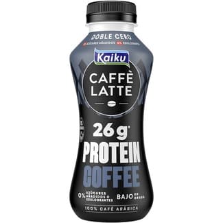 Caffé Latte proteínas 0% azúcares añadidos 0% edulcorantes botella 330 ml - Kaiku