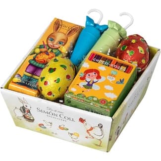 Cesta mediana de chocolatinas de Pascua sin gluten unidad 88 g - Simon Coll