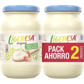 Salsa ligera sin gluten sin lactosa pack 2 frasco 210 ml - Ligeresa