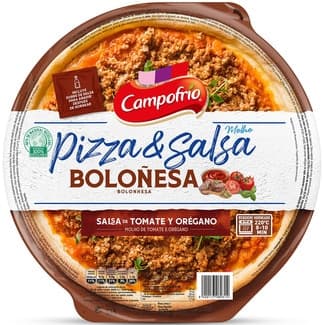 Pizza boloñesa con salsa de tomate y orégano envase 400 g - Campofrio
