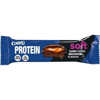 Barrita de proteínas Soft sabor brownie de chocolate negro unidad 45 g - Corny
