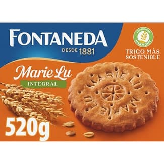 Marie Lu galletas integrales con fibra y cereales caja 520 g - Fontaneda
