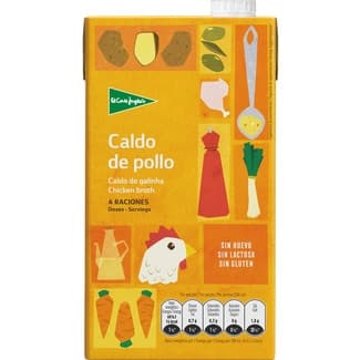Caldo de pollo con aceite de oliva virgen extra sin gluten envase 1 l - El Corte Ingles