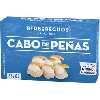 Berberechos al natural 55-65 piezas lata 63 g neto escurrido - Cabo De Peñas