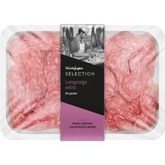 Longaniza extra finas lonchas colocadas a mano sin gluten envase 150 g - El Corte Ingles Selection