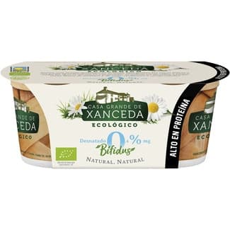 Bífidus natural desnatado 0,4 m.g. ecológico pack 2 unidades 125 g - Casa Grande De Xanceda