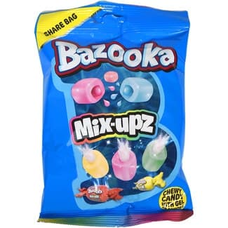 Caramelo masticable con gel ó polvo en su interior Mix-Upz bolsa 120 g - Bazooka