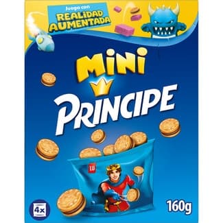 Mini galletas rellenas de chocolate pack 4 bolsitas paquete 160 g - Principe