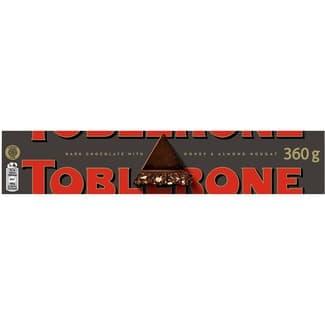 Chocolate negro con miel y almendras estuche 360 g - Toblerone