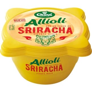 Salsa fresca alioli con un toque de siracha picante medio tarrina 150 ml - Chovi