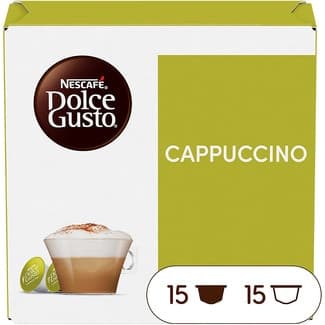 Café Cappuccino estuche 15 cápsulas de café + 15 cápsulas de leche - Nescafe Dolce Gusto