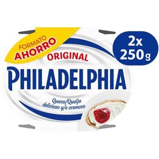 Queso de untar blanco original formato ahorro pack 2 x 250 g envase 500 g - Philadelphia