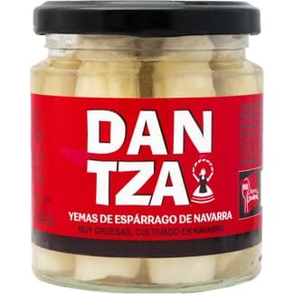 Yemas de espárragos IGP de Navarra muy gruesas frasco 135 g neto escurrido - Dantza