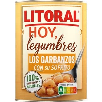 Hoy Legumbres los garbanzos con su sofrito sin gluten lata 440 g - Litoral