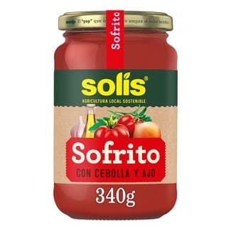 Sofrito con cebolla y ajo frasco 340 g - Solis