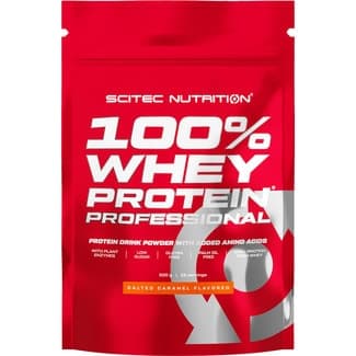 Proteína en polvo Whey Protein Professional sabor caramelo salado sin gluten bolsa 500 g - Scitec Nutrition