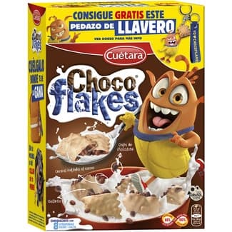 Galletas rellenas de chips de chocolate paquete 520 g - Cuetara Choco Flakes
