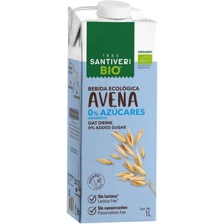 Lact-avena bebida de avena ecológica sin lactosa y sin azúcares añadidos envase 1 l - Santiveri
