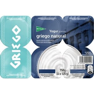 Yogur al estilo griego natural pack 6 unidades 125 g - El Corte Ingles