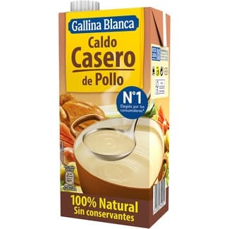 Caldo de pollo casero 100% natural envase 1 l - Gallina Blanca