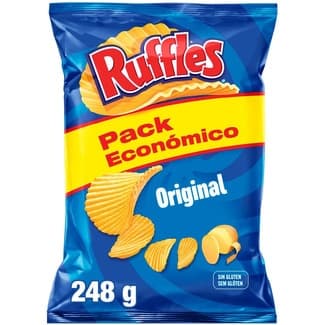 Patatas fritas onduladas sabor Original sin gluten bolsa 248 g - Ruffles