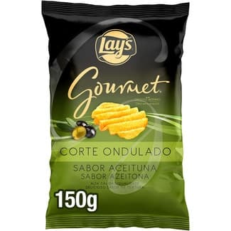 Patatas fritas sabor aceituna corte ondulado bolsa 150 g neto escurrido - Lay's