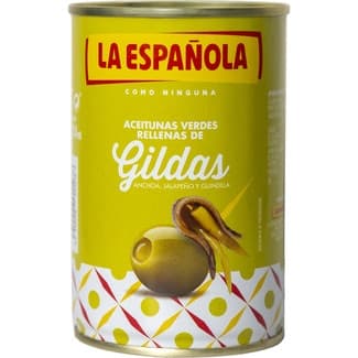 Aceitunas rellenas de anchoa Clásicas lata 130 g neto escurrido - La Española
