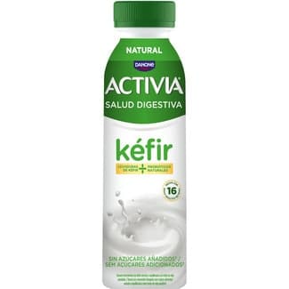 Kéfir natural para beber sin azúcares añadidos botella 280 g - Danone Activia