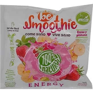 Smoothie mezcla de frutas Energy fresa y plátano bolsa 300 g