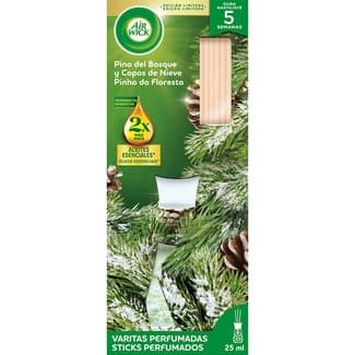 Ambientador mikado Pino del Bosque y Copos de Nieve con aceites esenciales bote 25 ml - Air Wick