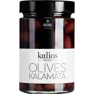 Aceitunas de kalamata al natural Peloponeso Grecia frasco 310 g - Maison Kalios