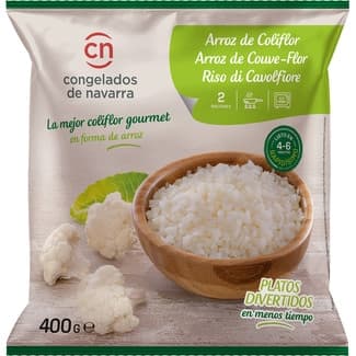 Coliflor gourmet en forma de arroz bolsa 400 g - Cn