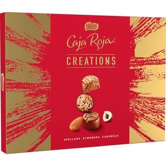 Bombones de chocolate con leche surtidos estuche 191 g - Nestle Caja Roja Creations