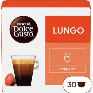 Café Lungo intensidad 6 estuche 30 cápsulas - Nescafe Dolce Gusto
