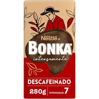 Café descafeinado molido natural intensidad 7 paquete 250 g - Bonka