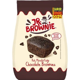 Brownies con chocolate belga 8 unidades envasadas invidualmente bolsa 200 g - Mr Brownie