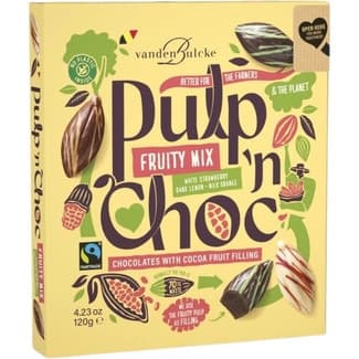 Pulp 'n Choc bombones surtidos rellenos de fruta de cacao estuche 120 g - Vandelbulcke