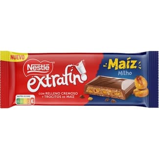Chocolate con relleno cremoso y trocitos de maíz tableta 84 g - Nestle Extrafino