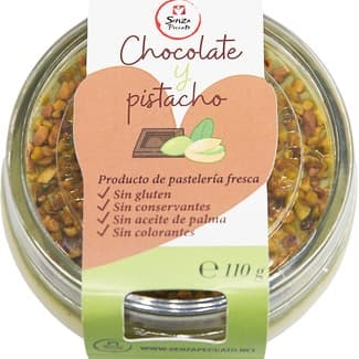 Chocolate blanco y pistacho sin gluten tarro 110 g - Senza Peccato