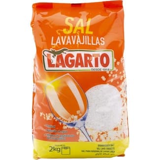 Sal para lavavajillas granulada paquete 2 kg - Lagarto