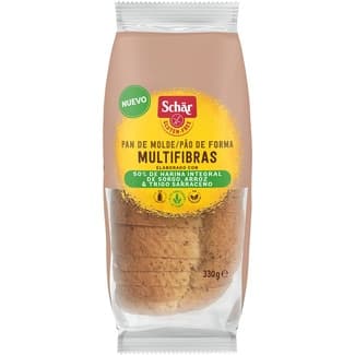 Pan de molde 50% integral harina de sorgo, arroz y trigo sarraceno sin gluten envase 330 g - Schar