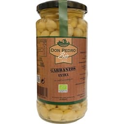 Garbanzo cocido extra de cultivo ecológico frasco 300 g neto escurrido - Don Pedro