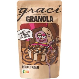 Cereales granola triple chocolate paquete 250 g - Graci