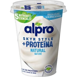 Big Pot Skyr especialidad vegetal de soja natural sin lactosa envase 400 g - Alpro