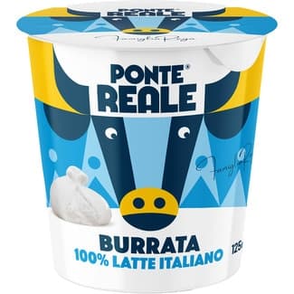 Burrata italiana de vaca tarrina 125 g - Ponte Reale