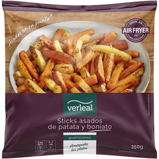 Sticks asados de patata y boniato bolsa 350 g - Verleal