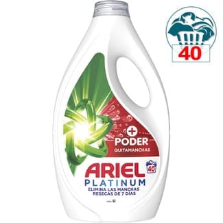 Detergente líquido extra poder quitamanchas Oxi botella 40 dosis - Ariel